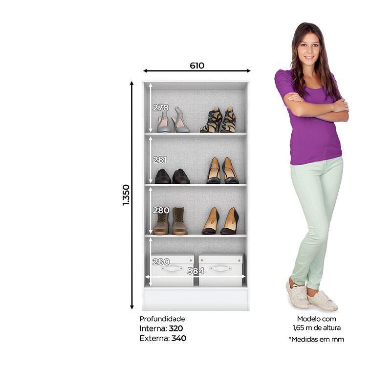 GiNa　美白セット Armário Multiuso 2 Portas Zafira Branco Briz Móveis - HENN